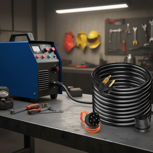 สายไฟเชื่อม 30 แอมป์ 25 ฟุต 10 เกจ หัวปลั๊ก 6-50 สำหรับเครื่องเชื่อม MIG - Product Image 2