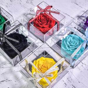 Rosas Eternas Cuadradas Preservadas Hechas a Mano, Precio de Fábrica para Regalos del Día del Padre, San Valentín, Navidad y Año Nuevo Chino - Product Image 6