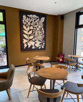 Meubles de Foshan pour Restaurant : Canapé-Banquette de Bar, Bois Massif Décontracté, Sur Mesure, Rembourré, Table et Chaises d'Hôtel