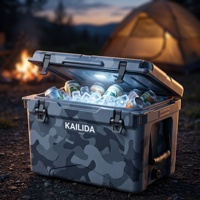 Glacière Premium à longue durée de conservation de la glace, isolée en mousse PU haute densité pour le camping