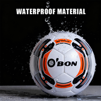O'BON Vente en gros de ballons de football en PU cousus à la machine, taille 5, avec logo personnalisé, promotionnels, professionnels et bon marché
