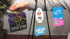 ملصقات ترويجية قابلة لإعادة الاستخدام ملصق نافذة سيارة قابل للإزالة ملصق ثابت - Product Image 3