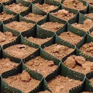 Il materiale ad alta densità del polietilene del geocell del favo è utilizzato per la fabbricazione della fonte di rinforzo del seminterrato della strada di protezione del pendio
