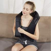 Harga pabrik OEM Siaasoo pemijat leher dengan bantuan tangan tubuh Shiatsu tisu dalam leher dan bahu pemijat dengan panas