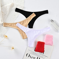 Nouvelles culottes pour femmes en coton respirant à taille basse, confortables, style G-string, pour le fitness et le yoga, sexy, T-thong, 5 couleurs, taille S-XL