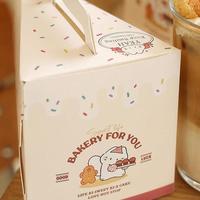 Boîtes d'emballage gaufrées de haute qualité, boîtes cadeaux en papier pour pâtisseries, desserts, bonbons, avec poignée