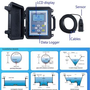 Débitmètre ultrasonique à canal ouvert Doppler avec communication RS485, avec capteurs petits/moyens/grands, compteur d'eau ultrasonique POF505 - Product Image 4
