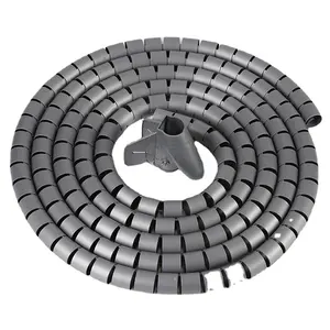 Offre Spéciale bande d'enroulement en spirale câble de gestion de fil câble en spirale zip wrap blanc noir gris fils électriques