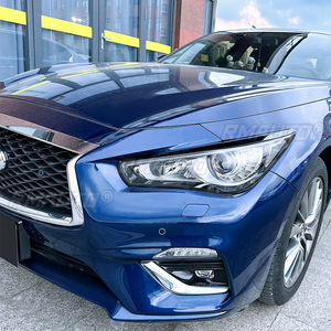 2 pièces de garnitures de phares de voiture pour Infiniti Q50 2014+, autocollants de phares, garnitures de phares, accessoires de style automobile - Product Image 6