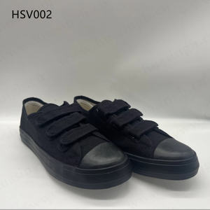 LXG,Lounging Walking Vulcanized Rubber Sole Cheap <strong>Plimsoll</strong> Trainers No Shoelace Style Oversize Sneakers for US Prison HSV002 - Product Image 2