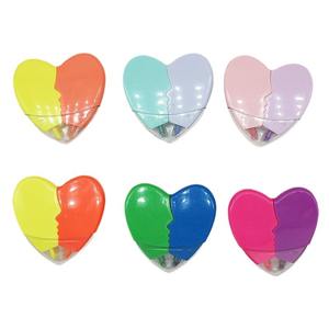 लव हाई लाइटर रंगीन दिल के आकार की प्यारी स्टेशनरी मार्कर डूडल पेन उच्च मूल्य प्यार फ्लोरोसेंट हैंडबुक पेन - Product Image 1