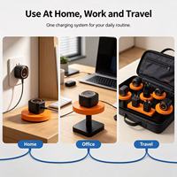 EU-Stecker USB-Wandladegerät PD QC3.0 Schnellladeadapter USB-A Typ-C Stromversorgung für Mobiltelefone