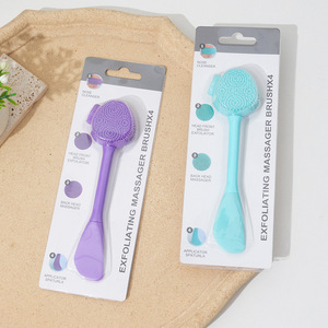 Cepillo de Silicona de Doble Punta para <span class=keywords><strong>Limpieza</strong></span> <span class=keywords><strong>Facial</strong></span>, Herramienta Reutilizable para el Cuidado de la Piel, para Mascarillas de Lodo/Crema/Gel, Cepillo para <span class=keywords><strong>Limpieza</strong></span> <span class=keywords><strong>Facial</strong></span> <span class=keywords><strong>Profunda</strong></span> - Product Image 4