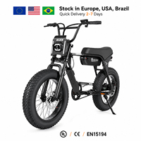 Vélo Électrique Tout-Terrain ZUMI V20 48V 750W avec Batterie au Lithium Sans Balais, Disponible en Stock aux États-Unis, en Europe et au Brésil, Idéal pour les Routes Urbaines et les Voyages de Week-end, Vente en Gros