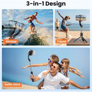 Stabilisateur de smartphone Fisherfans, stabilisateur à 1 axe, bâton de selfie en aluminium, trépied avec télécommande pour téléphone portable - Product Image 6