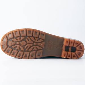 男性用ワークレインブラックローカット滑り止めゴム靴フリース裏地付き防水アウトドア用ブーツに適しています - Product Image 5