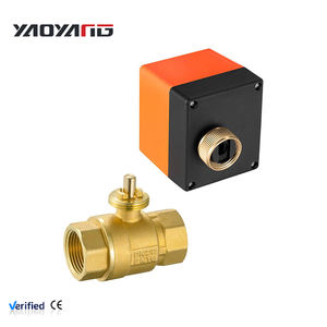 1/2英寸 2路电动球阀 IP52防护等级 220V 12V 24V 3线2控 黄铜电动球阀执行器 灌溉阀门控制器 - Product Image 1