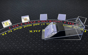 Entertainment Products Poker <b>Card</b> <b>Shuffler</b> Machine <b>Automatic</b> Transparent PMMA <b>Card</b> <b>Shuffler</b> Playing <b>Card</b> Distributor Machine - Product Image 4