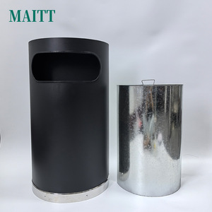 Poubelles murales semi-circulaires pour supermarchés, bureaux de vente immobilière, hôtels, centres commerciaux, entrées d'ascenseurs - Product Image 4