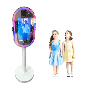 Miroir portatif mené de cabine de photo de médias sociaux de lumière d'anneau avec le logiciel pour la pièce - Product Image 6