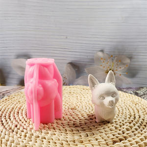 Moules de coulée en résine faits à la main pour bricolage Ins Style ornements décoratifs Silicone Corgi chien moules W0416 outils de gâteau - Product Image 1