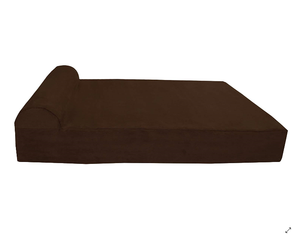 Lit <span class=keywords><strong>pour</strong></span> animaux de compagnie durable de 7 pouces <span class=keywords><strong>pour</strong></span> les grands chiens, lit <span class=keywords><strong>pour</strong></span> <span class=keywords><strong>chien</strong></span> <span class=keywords><strong>orthopédique</strong></span> de haute qualité en mousse à mémoire de forme avec oreiller, salon géant <span class=keywords><strong>pour</strong></span> animaux de compagnie en daim - Product Image 2