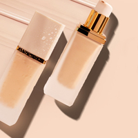 Fond de teint mat étanche à couvrance totale FPS maquillage de couleur personnalisé fond de teint liquide vegan de marque privée pour les peaux foncées