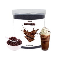 Geavanceerd chocolade-popping boba concentraat, gearomatiseerde bubble tea topping parels, premium sapfles 3kg 17Brix, 12 maanden houdbaar