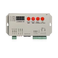 Kontroler LED Pixel K-1000S dengan Remote Kontrol Nirkabel RF 29 Tombol K1000S K1000 Strip Ws2811 yang Dapat Diprogram dengan Kartu SD