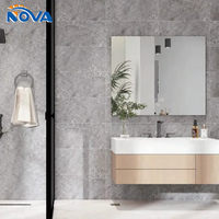 Panneau mural SPC aspect marbre - Imperméable, anti-moisissure, ignifuge, design moderne pour la rénovation intérieure des salles de bain, cuisines, hôtels et villas