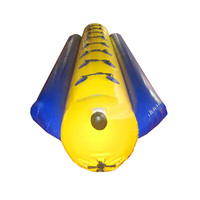Jeux nautiques gonflables bateau banane 3-6 places double tube flottant pour la plage et le parc aquatique