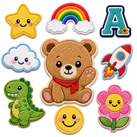 En gros, Écussons brodés thermocollants à motifs de dessins animés, à forte adhérence, pour vêtements d'enfants et vestes, Fournisseur OEM ODM Usine
