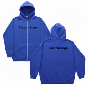 Sweats à capuche avec strass pour hommes Vestes à capuche avec fermeture éclair complète Street Oversized Zip Up Boys Youth Sweatshirt Full Zip Up Hoodies - Product Image 1