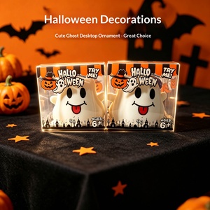 Juguete Blandito de Calabaza Fantasma de Halloween Grande de TPR, de Rebote Lento, para Aliviar el Estrés, Regalo Sensorial para Fiestas de Halloween - Product Image 1