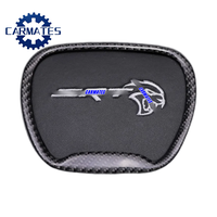Volant en cuir suédé personnalisé pour Dodge Charger 15-21, avec embout de klaxon chromé, 6ET051VXAA 1ZY191X9AG 5QX40XDVAA, garniture SRT
