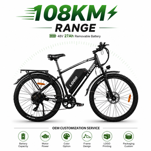 Bicicleta Eléctrica de Carga de Largo Alcance, 108 km de Autonomía, Motor de Alta Velocidad de 27.5 Pulgadas, para Flotas Profesionales de Reparto de Alimentos y Fábricas - Product Image 1