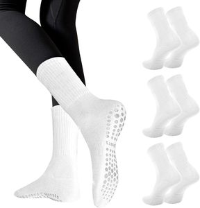 Chaussettes de sport en coton antidérapantes blanches respirantes pour le Pilates, le ballet et l'entraînement en automne - Product Image 1
