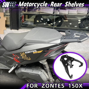Support de Top Case en Alliage d'Aluminium pour <span class=keywords><strong>Moto</strong></span> Zontes 150X - Porte-Bagages Arrière pour Scooter - Product Image 2
