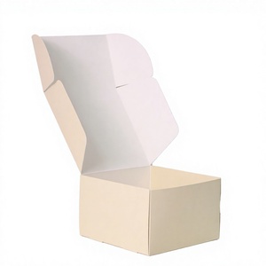 Recyclable Coated Paper Self Erecting Shipping <b>Boxes</b> with Gold Foil for <b>Hat</b> and Clothing Packaging - Product Image 2