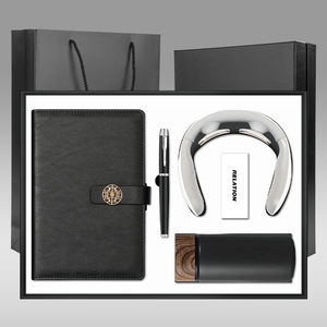 Custom Luxury A5 Notebook Set Hardcover PU Business Journal with Pen Thermos Cup &amp; Gift Box Graduation <strong>Promotion</strong> Multiple Colors - Product Image 1