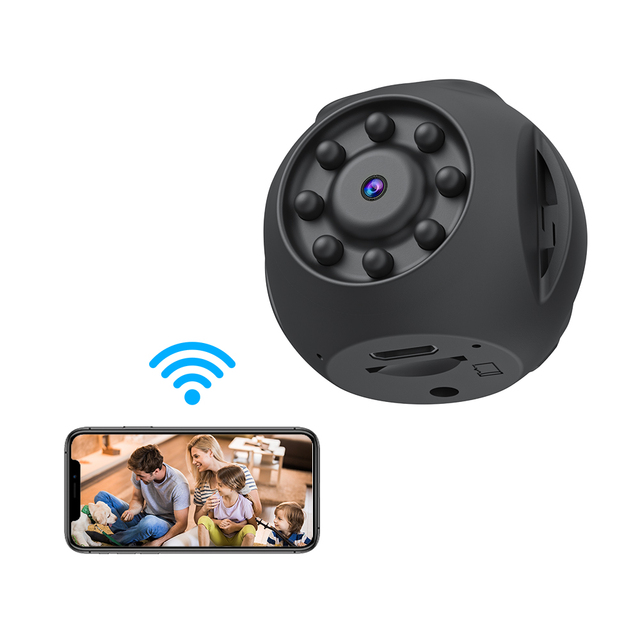 WiFi Mini Camera WK10 1080P HD 50 Wide Angle Night Vision SD Card CMOS Sensor USB Home & Car Security Camera
