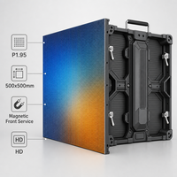 P1.95 Modul Layar LED Video Wall Magnetik dengan Servis Depan 500x500mm, Layar LED HD untuk Pameran Peluncuran Produk