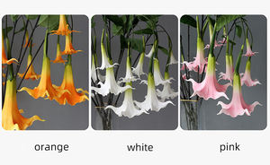 K-0467ดอกไม้ประดิษฐ์สำหรับตกแต่งบ้าน2หัวระบบสัมผัสจริงทำจาก PU - Product Image 6