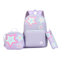 Nouveau Sac à Dos Scolaire Unisexe en Polyester pour Enfants (1re-6e Année) avec Bretelles Respirantes à Coussin d'Air et Motifs Dessin Animé