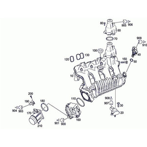 Kit de Juntas del Colector de Admisión Huimen A2710960180 A2710960280 para Motor Mercedes-Benz 271, Piezas de Repuesto - Product Image 2