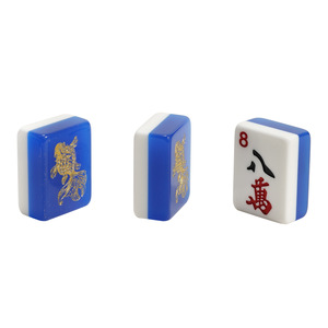 Custom Made Mahjong Tiles Melamine Handmade White Ivory Color For Chess Card <b>Entertainment</b> Sets MJ 823 - Product Image 2