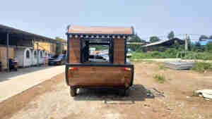 चीन विक्रेता फास्ट फूड गाड़ी लकड़ी मांस के लिए विक्रेता के साथ जंगल में रोटी पकाने का तवा बिक्री मलेशिया - Product Image 5