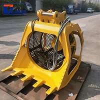 Nouvelle benne de criblage hydraulique pour excavatrices de 20 à 25 tonnes avec tambour rotatif, pour usage en construction