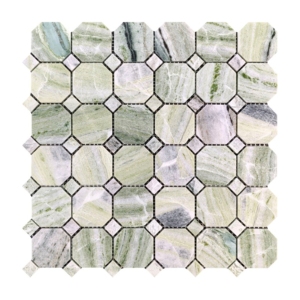 空間をグレードアップ。プレミアムなバスルームの八角形モザイク