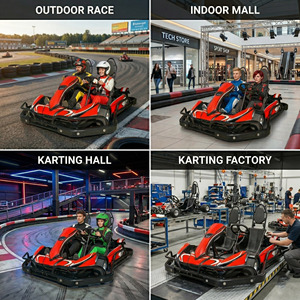 <span class=keywords><strong>Kart</strong></span> de course professionnel pour adultes à deux places, 60 km/h, moteur à essence 210cc, frein hydraulique, pour les sports de plein air et les parcs d'attractions - Product Image 3